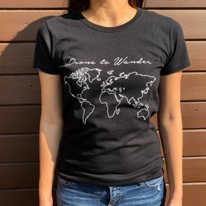 World map t shirt